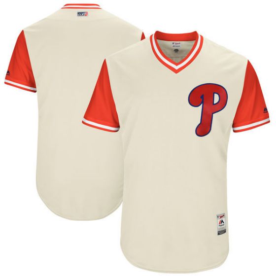 Men Philadelphia Philles Blank Gream New Rush Limited MLB Jerseys